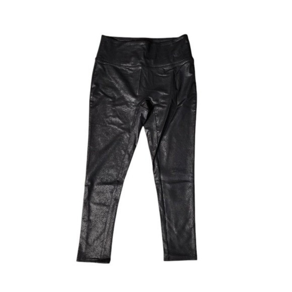 All Worthy by Hunter McGrady Faux Leather Leggings | Black | Size SP
